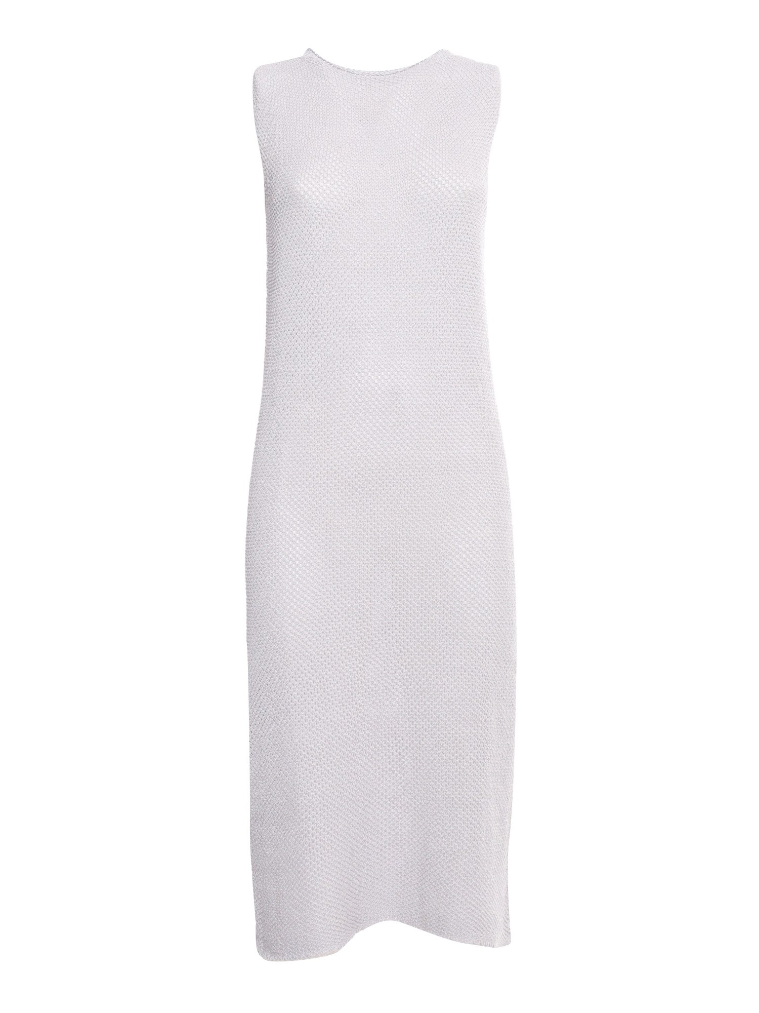 Shop Antonelli Firenze Silver Knitted Tricot Dress