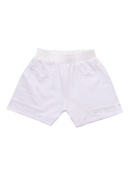 Monnalisa Shorts bianchi in felpa