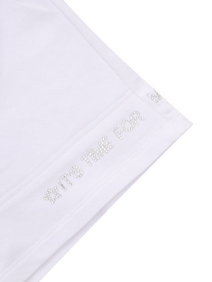 Monnalisa Shorts bianchi in felpa