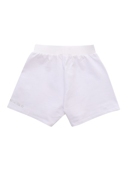 Monnalisa Shorts bianchi in felpa