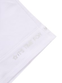 Monnalisa White fleece shorts