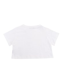 Balmain White cropped t-shirt