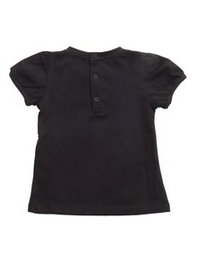 Moschino Kid T-shirt nera con logo