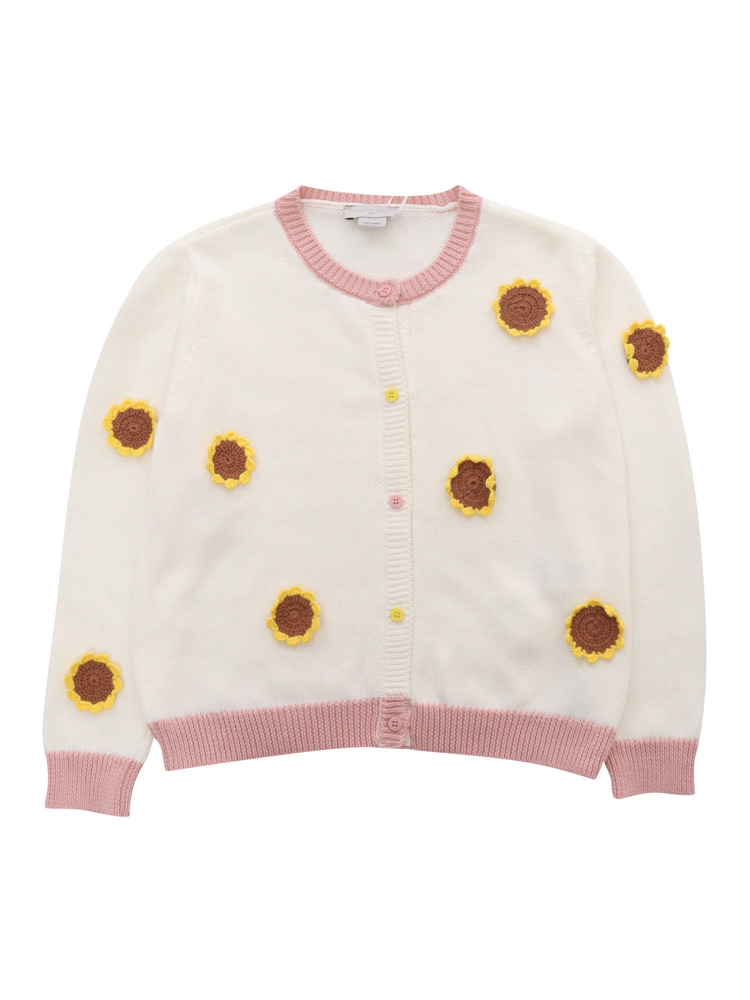 Stella Mccartney Knitted Cardigan In White