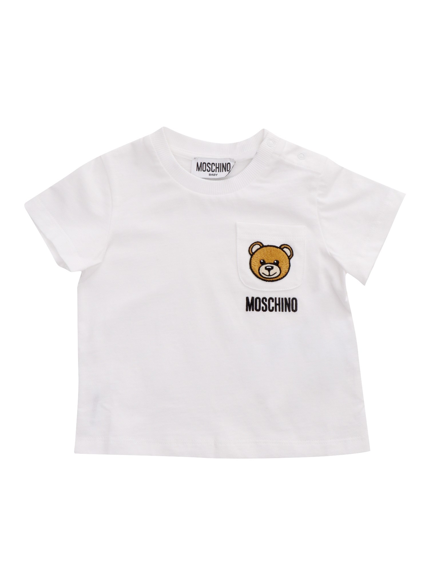 Shop Moschino Kid White T-shirt With Logo