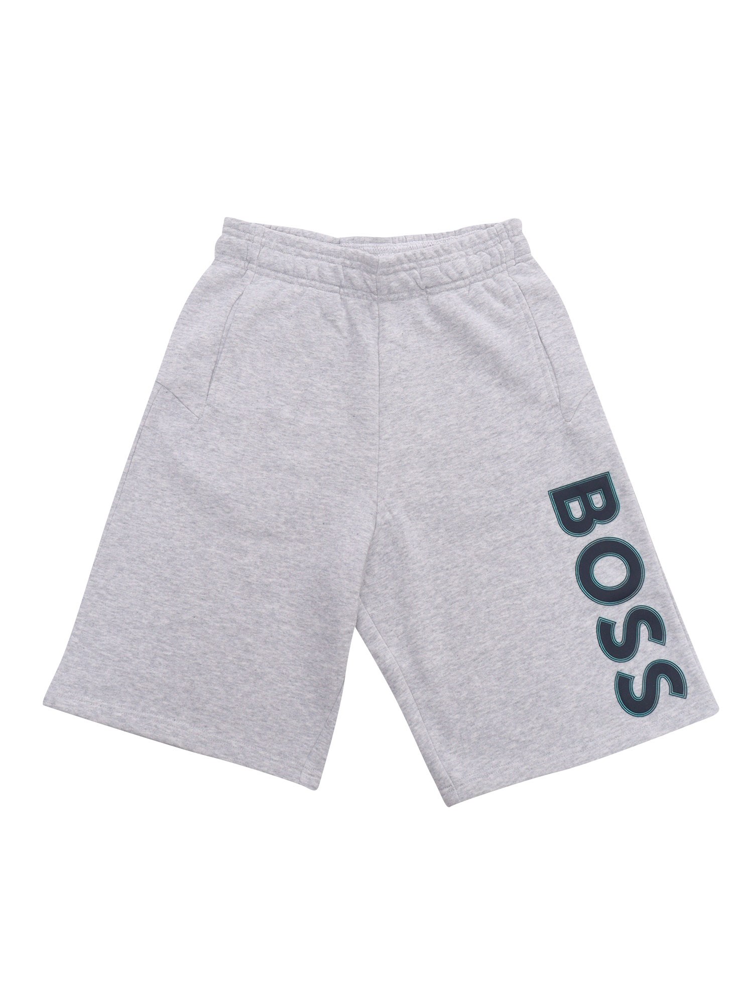 Hugo Boss Gray Shorts With Logo