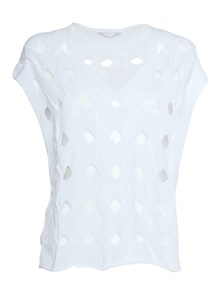 Kangra Cashmere White woven-stitch