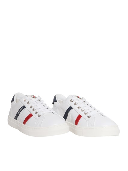Moncler Enfant White Monaco sneakers