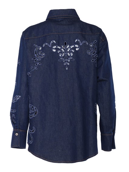 FORTE FORTE Dark blue denim shirt