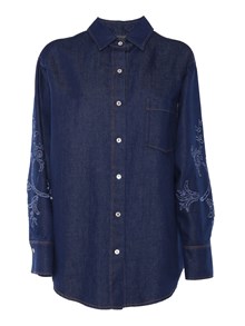 FORTE FORTE Dark blue denim shirt