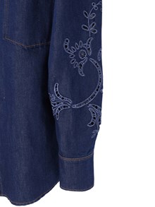 FORTE FORTE Dark blue denim shirt