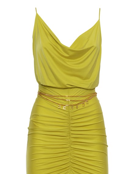 elisabetta franchi Long yellow dress available on www
