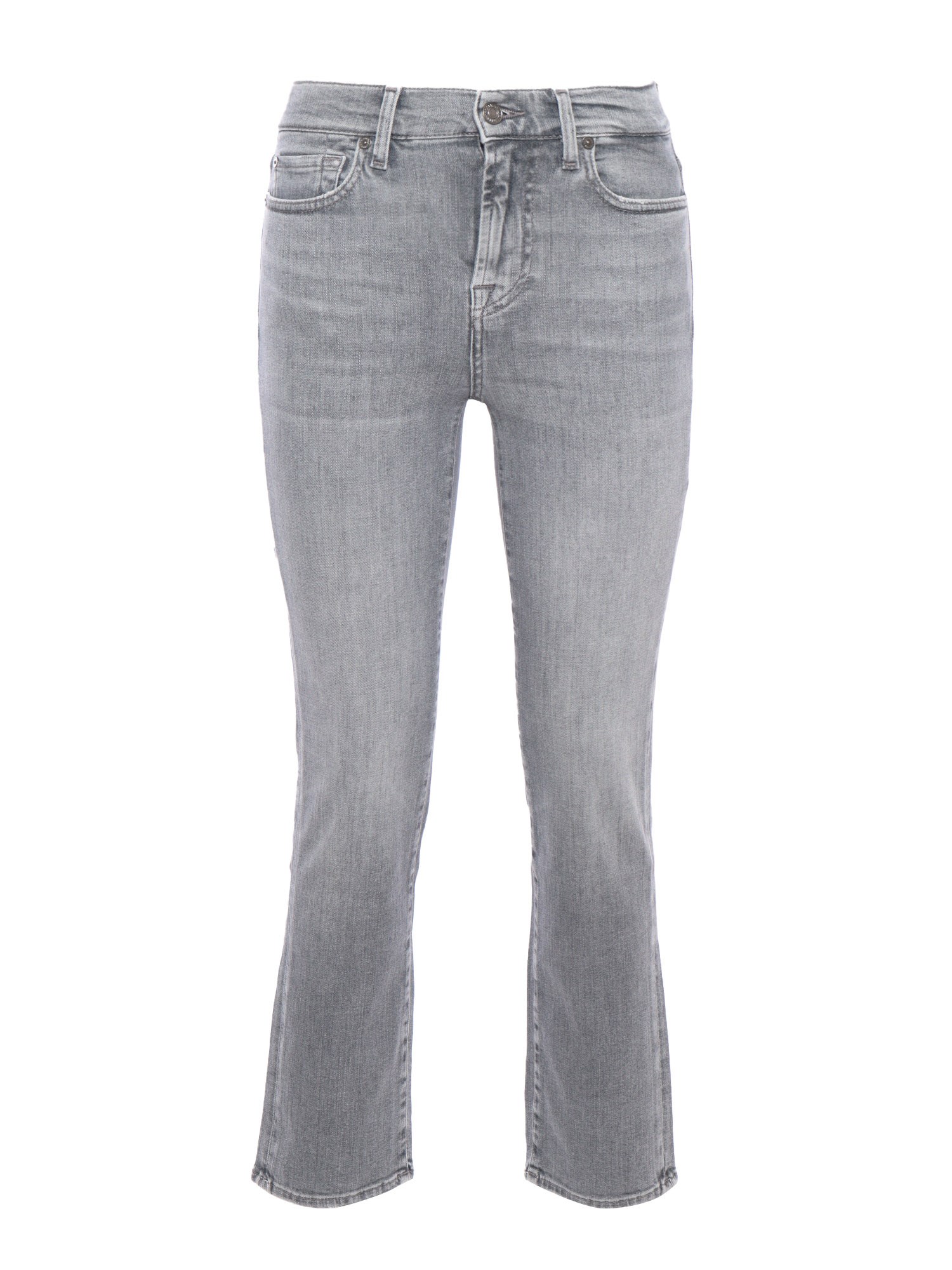 7 For All Mankind Cropped Womens Jeans. In Grey