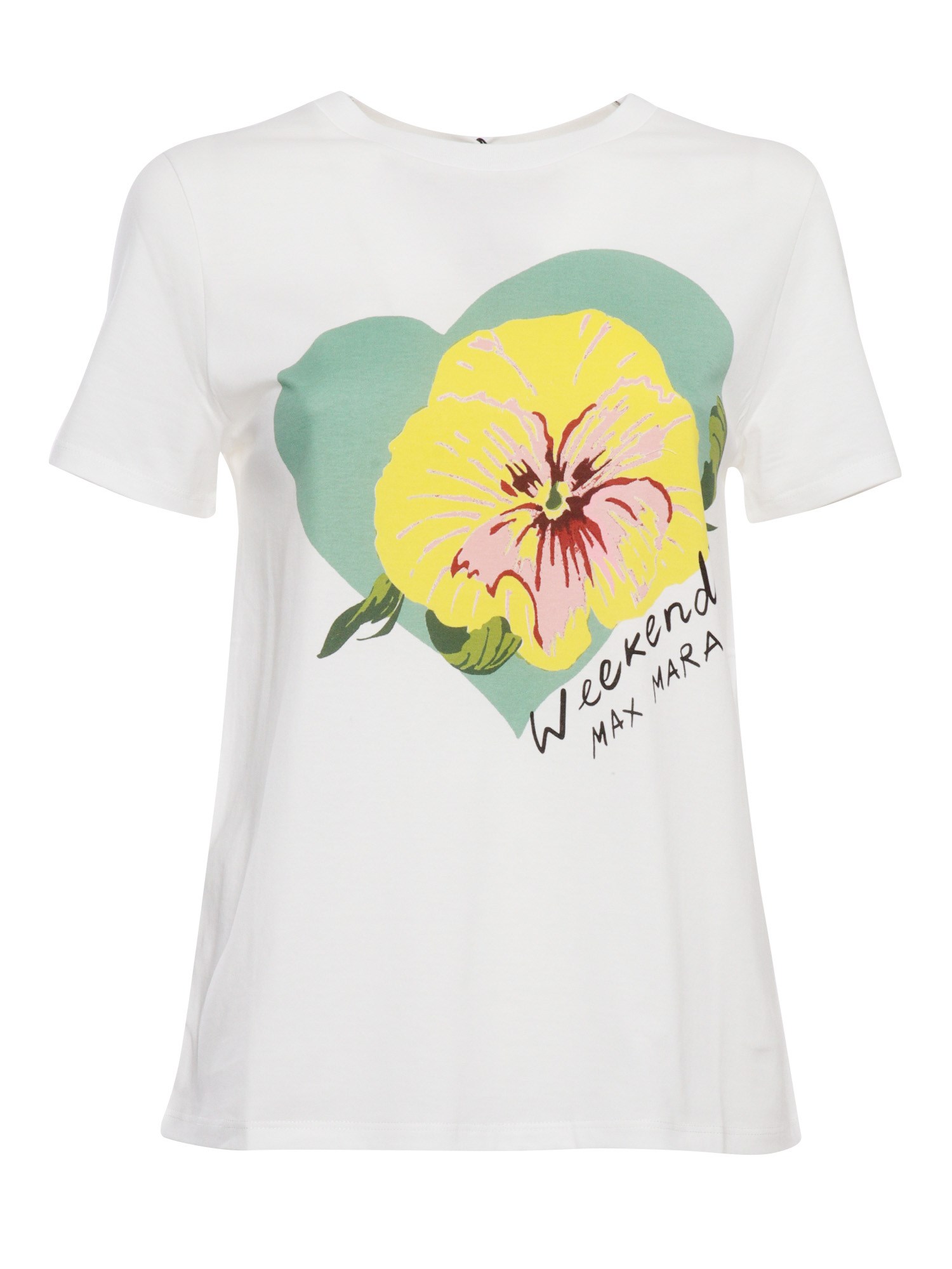 Max Mara T-shirt With Print In White