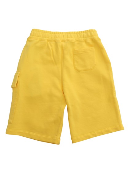 CP COMPANY KIDS Shorts gialli in felpa