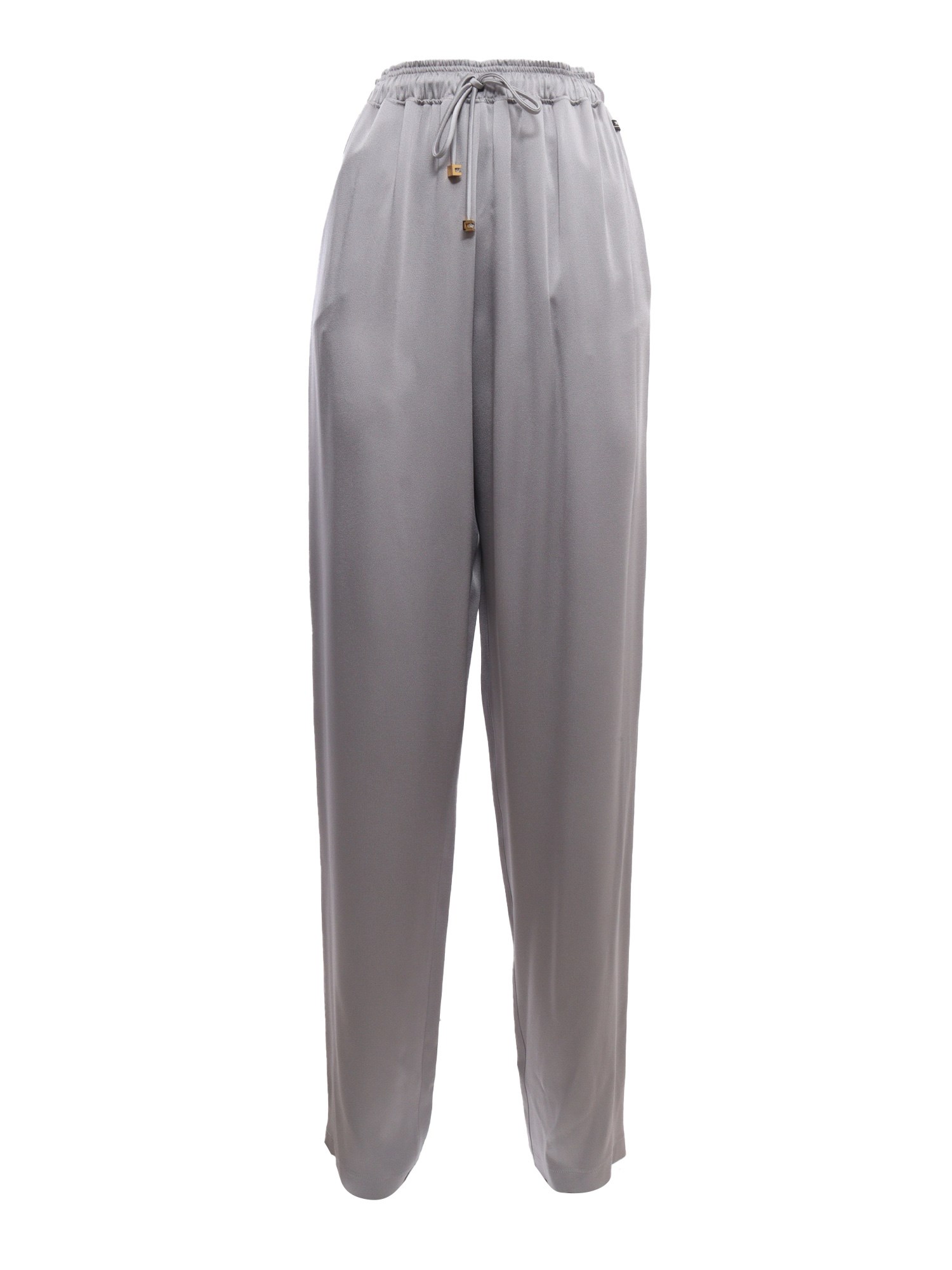 Shop Elisabetta Franchi Soft Gray Trousers