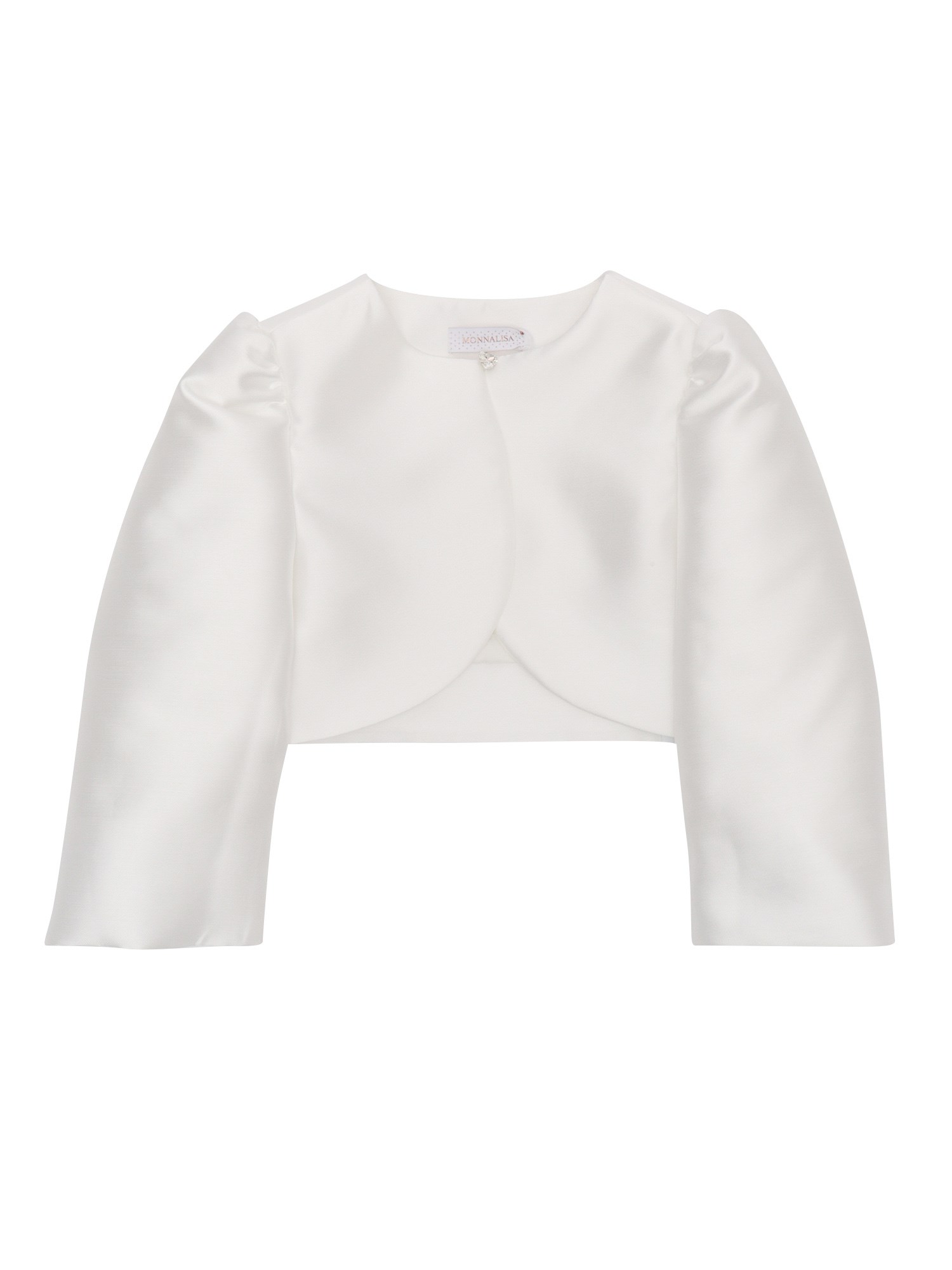 Shop Monnalisa Elegant Girl's Jacket In White