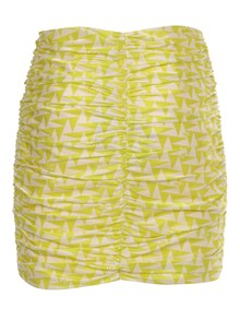 ELISABETTA FRANCHI Yellow skirt with zip