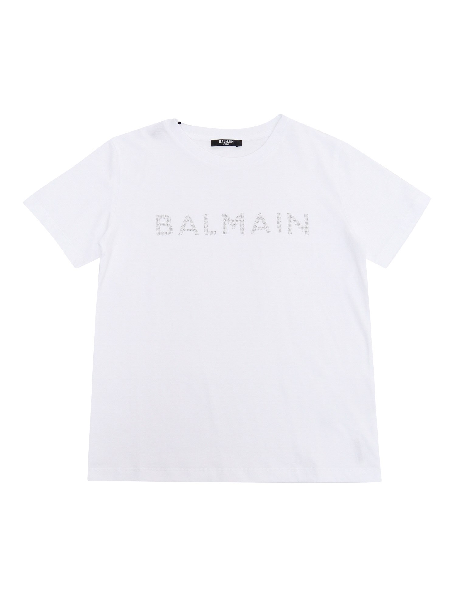 Balmain White T-shirt With Logo