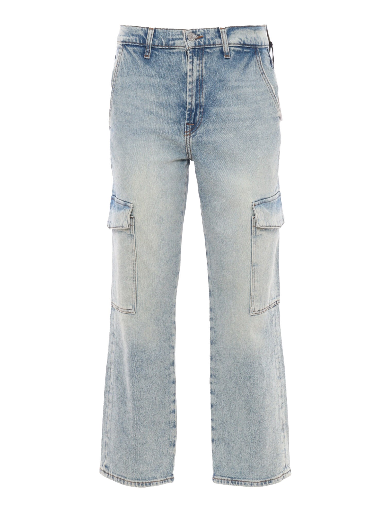 7 For All Mankind Denim Cargo In Blue