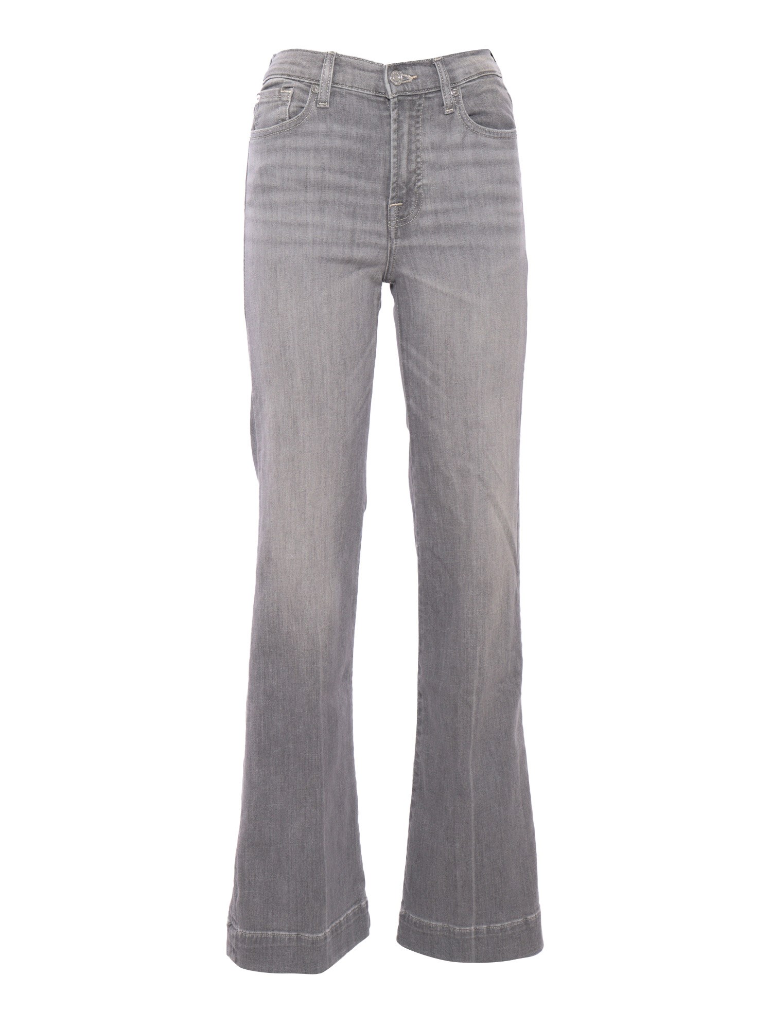 Shop 7 For All Mankind Women's Flared Jeans In Gray