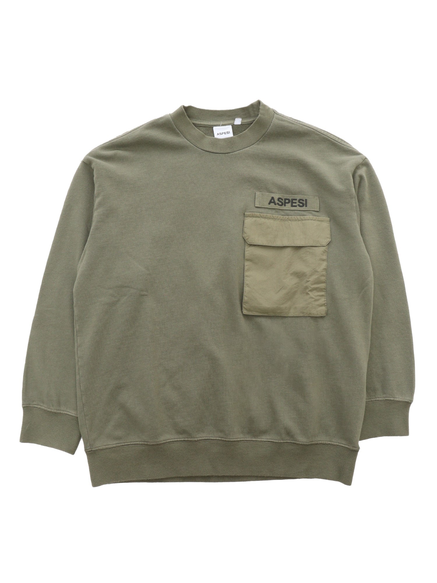 Shop Aspesi Green Sweatshirt