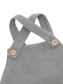 One More In The Family Short gray romper