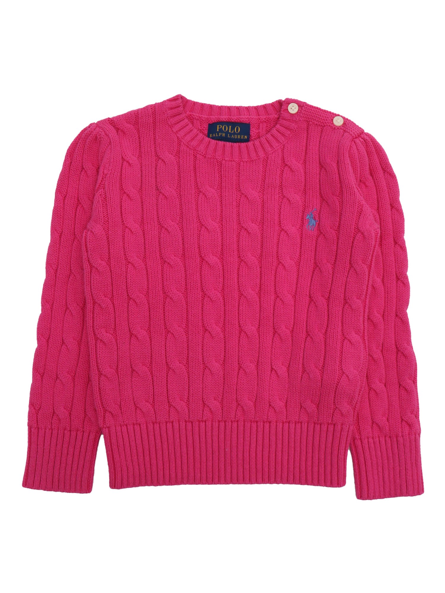 Polo Ralph Lauren Belmont Fuchsia Sweater In Pink