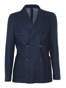 Lardini Blue double-breasted blazer