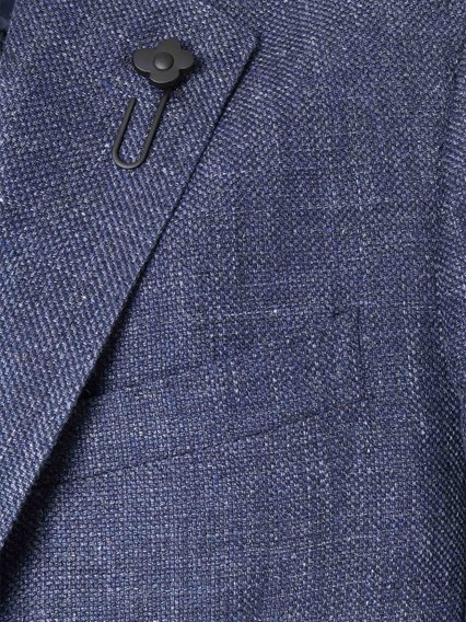 Lardini Blue single-breasted jacket