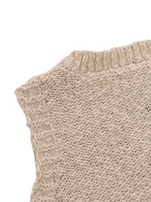 One More In The Family Brown knitted vest