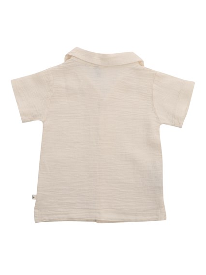 One More In The Family Beige shirt