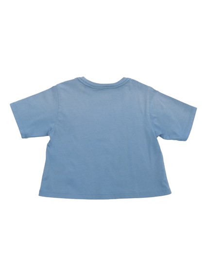POLO RALPH LAUREN T-shirt cropped azzurra