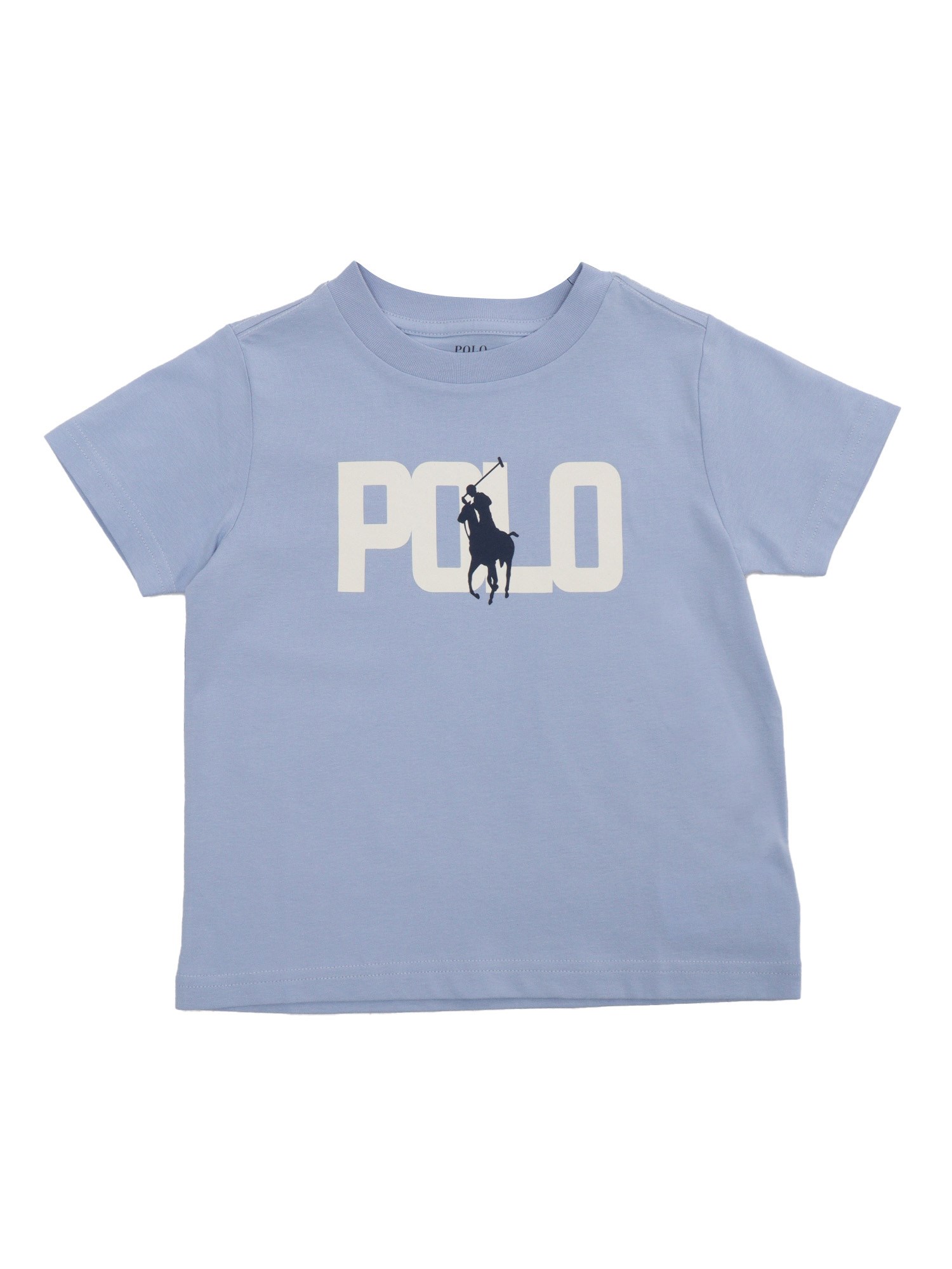 Polo Ralph Lauren Light Blue T-shirt With Logo