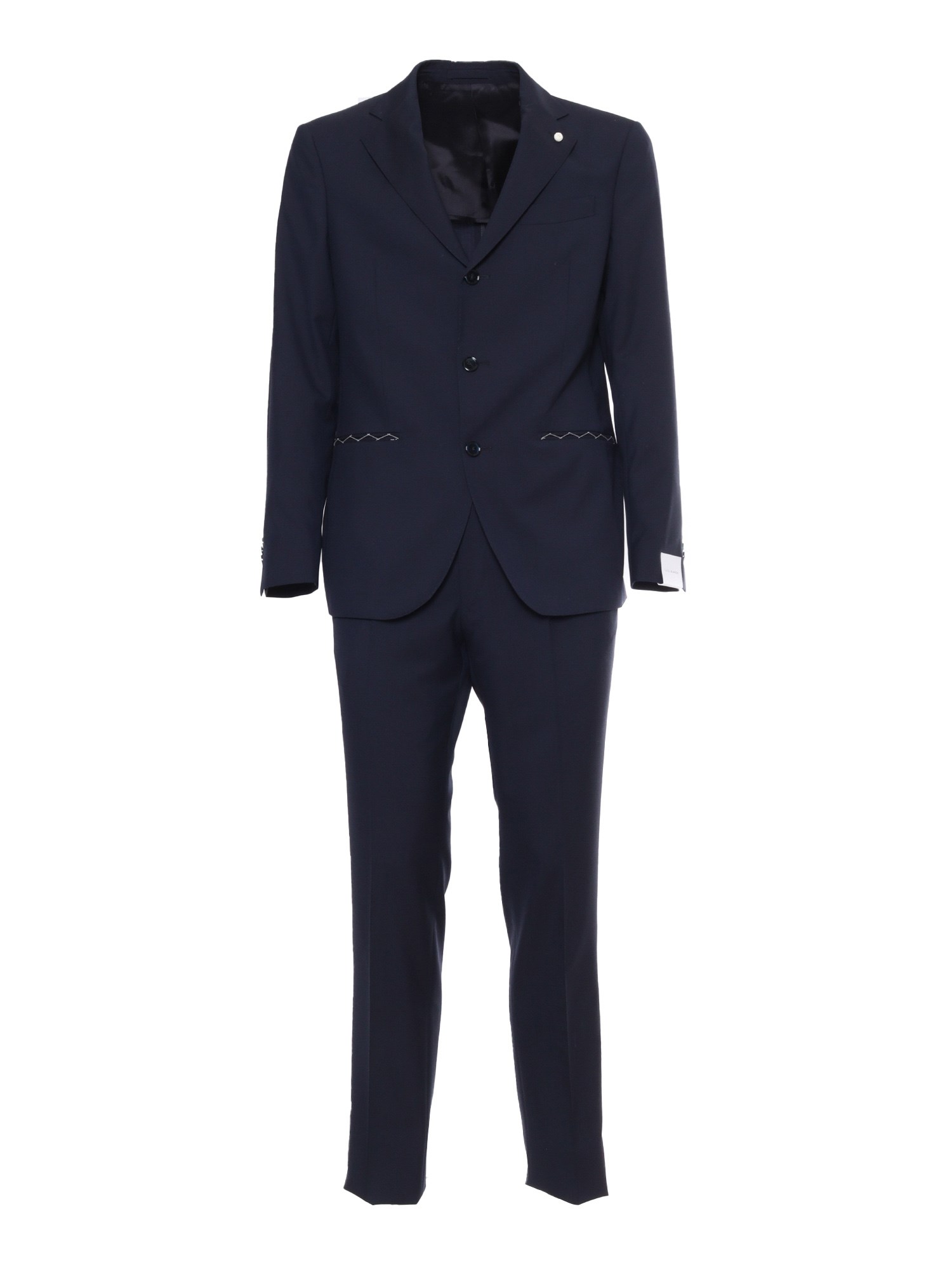 Shop Luigi Bianchi Blue Men's Suit