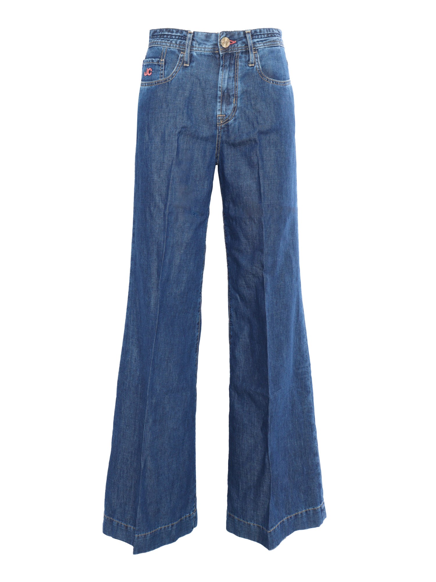 Jacob Cohen Blue Flared Jeans In Multi