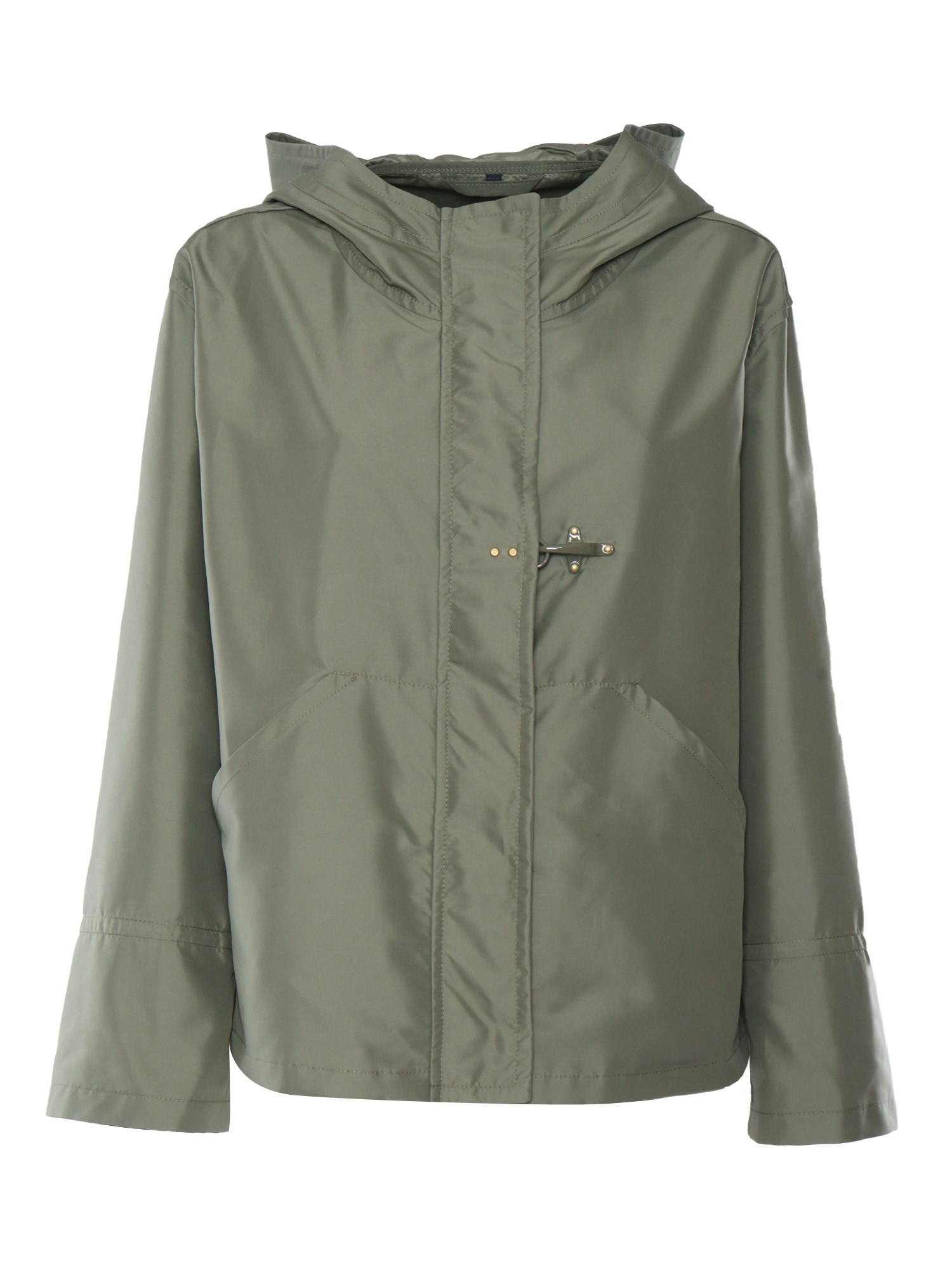 Fay Military Green Jacket In Green