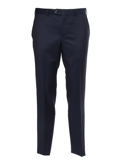 LUIGI BIANCHI Blue satin suit