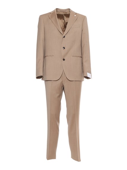 LUIGI BIANCHI Brown men's suit
