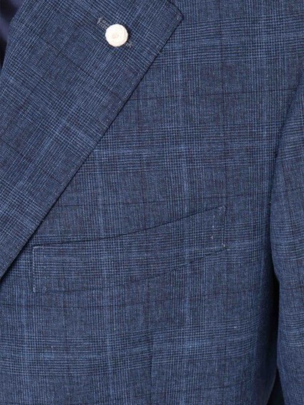 LUIGI BIANCHI Blue pinstripe suit