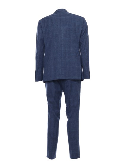 LUIGI BIANCHI Blue pinstripe suit