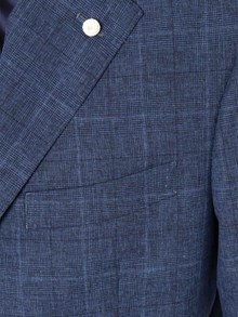 LUIGI BIANCHI Blue pinstripe suit
