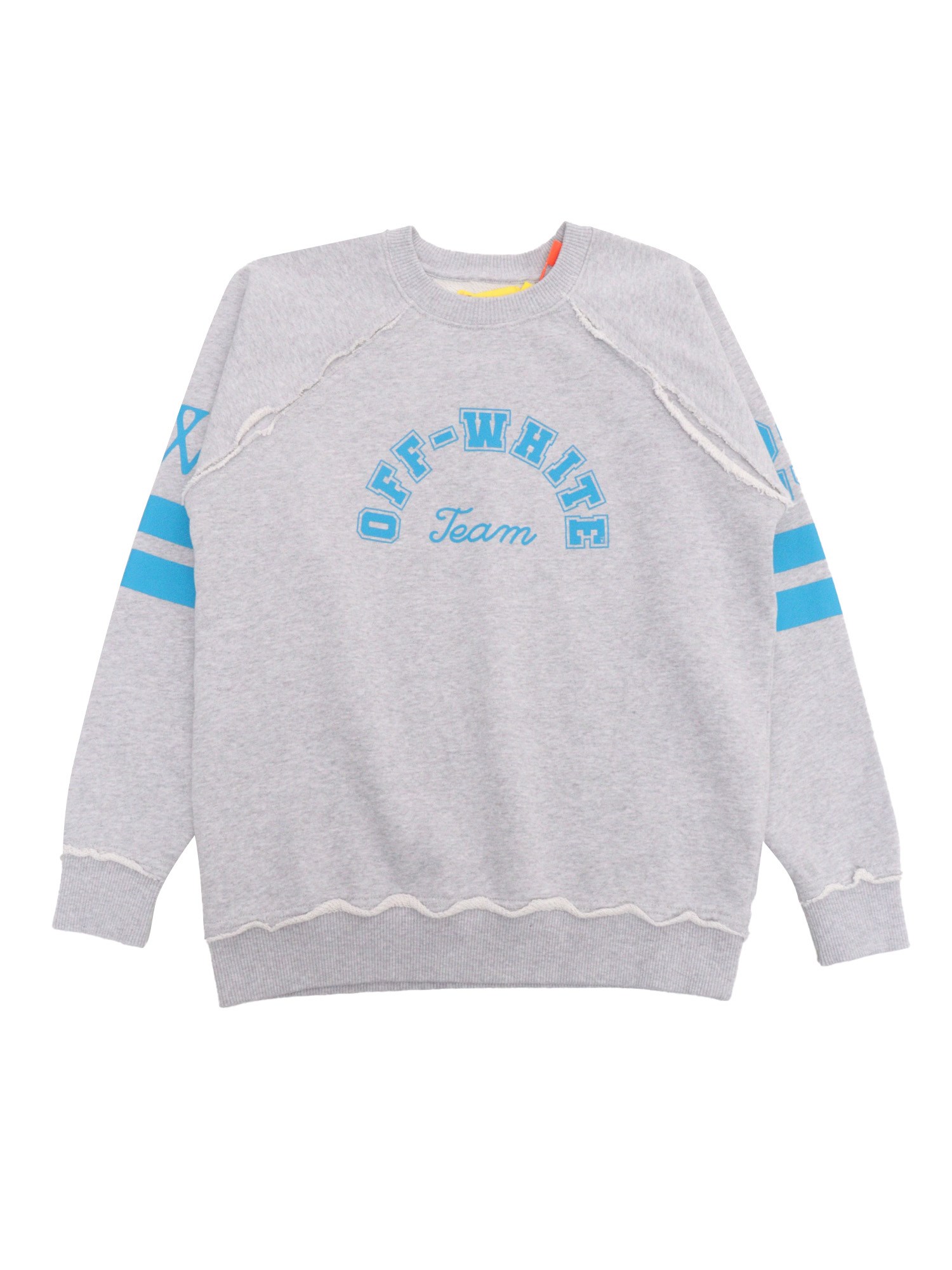 Shop Off-white Gray And Light Blue Sweatshirt