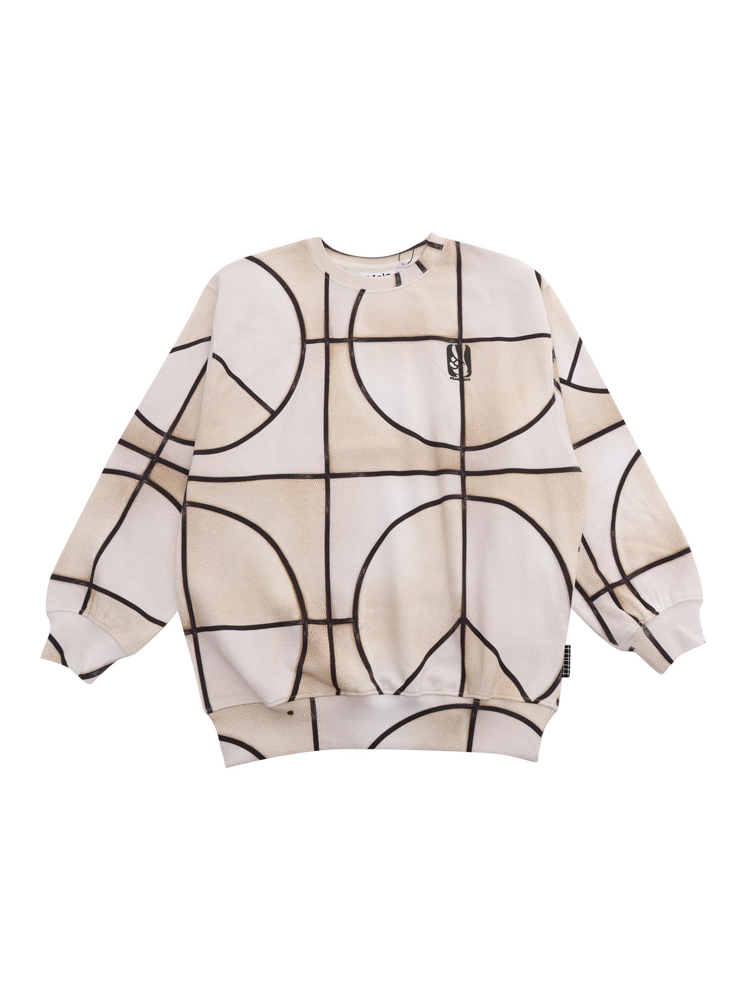 Molo Sweatshirt With Monti Pattern In Brown