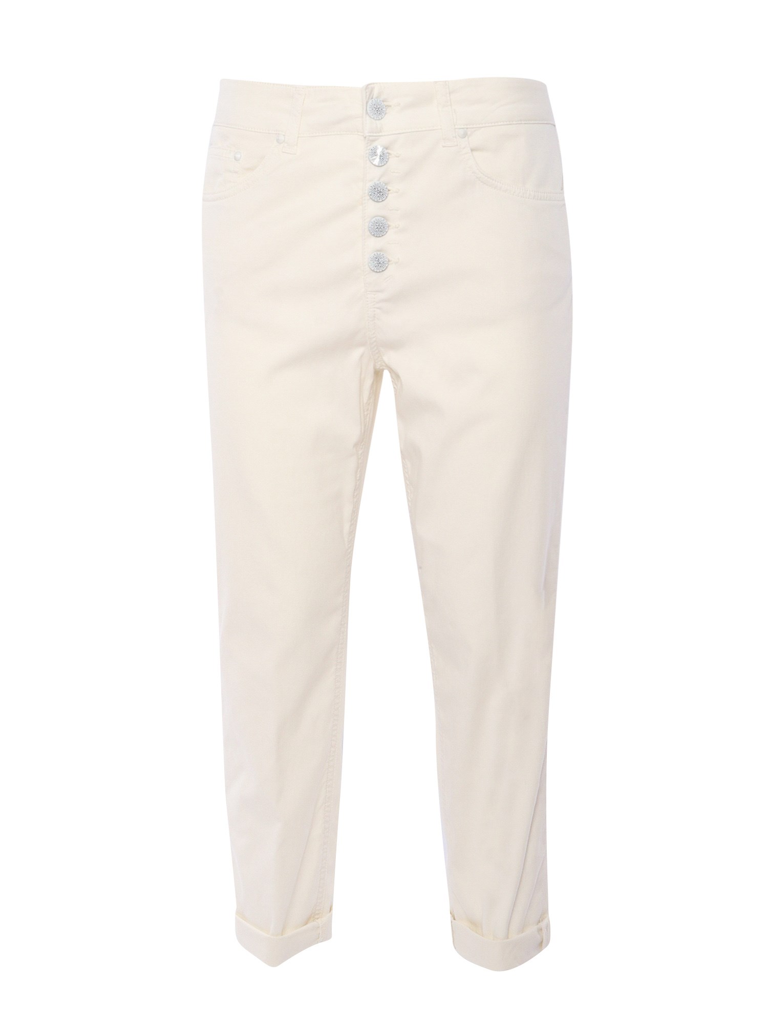Shop Dondup Cream-colored Jeans In White