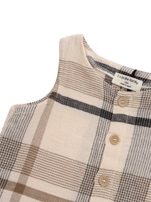 One More In The Family Scottish patterned romper