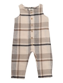 One More In The Family Scottish patterned romper