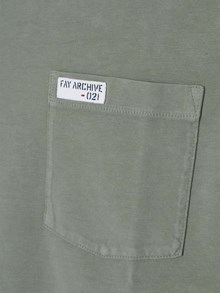 Fay Green military t-shirt