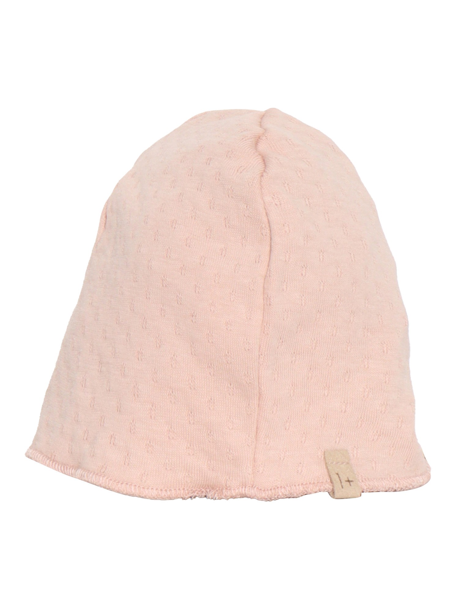 One More In The Family Pink Newborn Hat In Beige