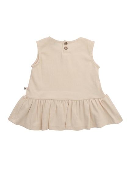 One More In The Family Beige dress